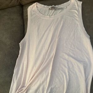 Athleta Soft White Muscle Tee